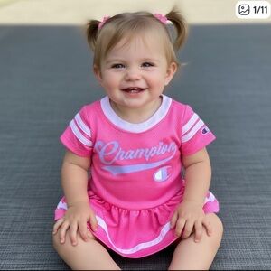 🍭Champion Pink Baby baseball dress athletic